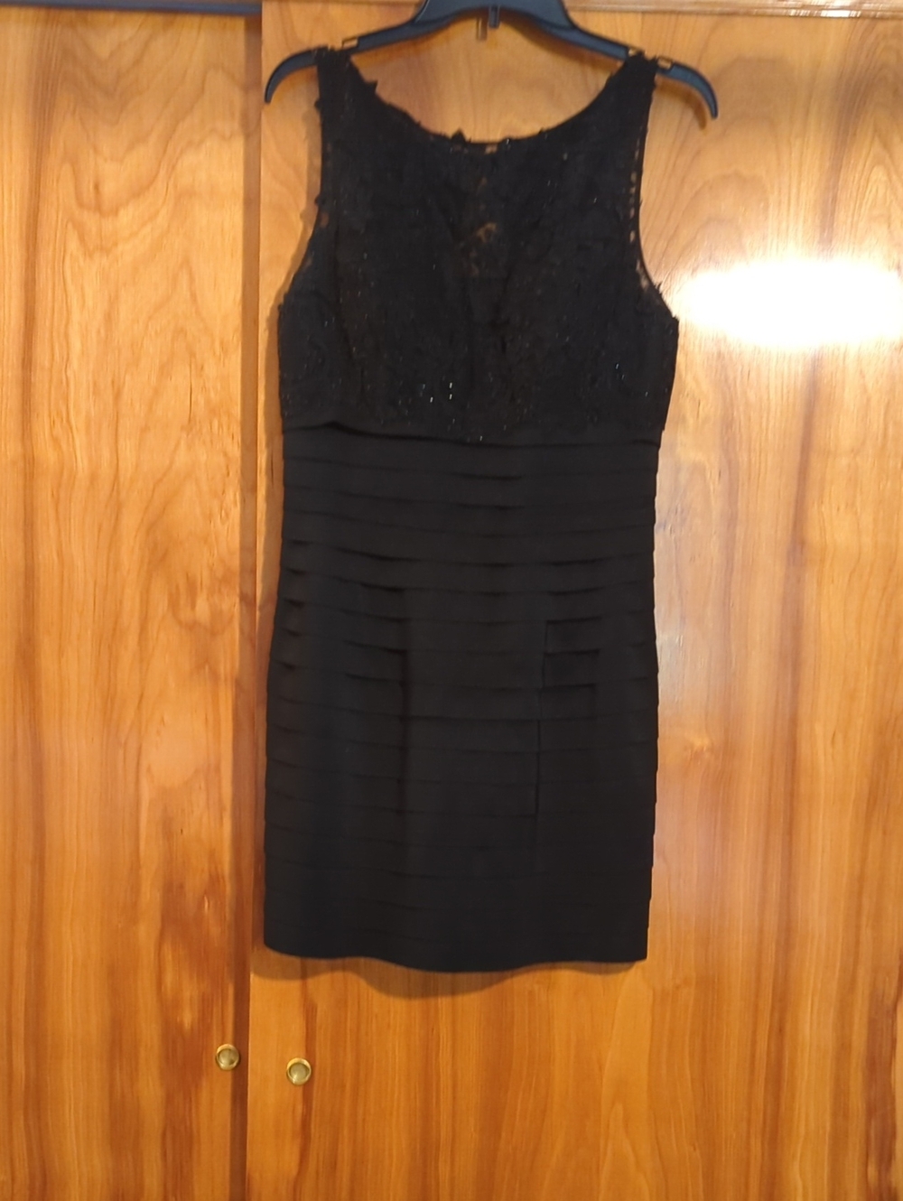 Sherri Hill Black Beaded Mini Dress